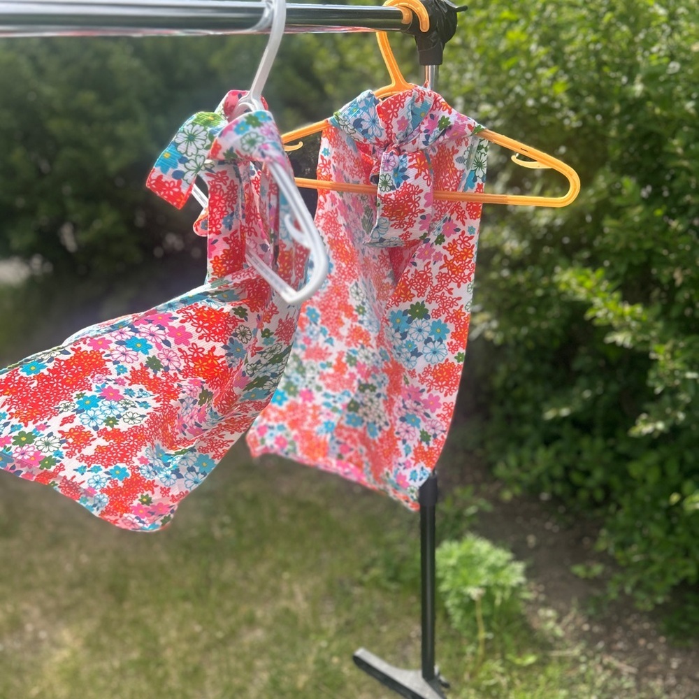 Mommy and Me Cottagecore Handmade Apron set - Picture 4 of 6